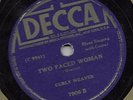 CURLY WEAVER BLIND WILLIE MCTELL DECCA Blues 78 rpm E-