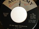 rare Soul 45 J.T. PARKER if you want to hold on ACADEMY
