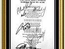 ACDC - ORIGINAL AUTOGRAPH DISPLAY FULL BAND: NO RESERVE