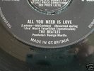 BEATLES ALL YOU NEED IS LOVE DIFFERENT MISPRINT VARIANT