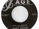 JIMMY PATTON Im Movin' 45 ROCKABILLY Rare SAGE