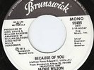 Jackie Wilson (Brunswick PROMO) Because Of You HEAR VG+