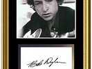 BOB DYLAN - ORIGINAL AUTOGRAPH DISPLAY + FULL COA
