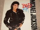 RARE SIGNED MICHAEL JACKSON BAD LP 100% GENUINE LETTER