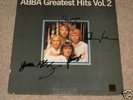 RARE 4x SIGNED ABBA GREATEST HITS 2 LP GENUINE
