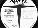 VELVET UNDERGROUND & NICO LP White Label DJ PROMO lst M