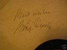 signed BING CROSBY Put it There Pal / Promo AUTOGRAPH