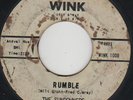 SUNDOWNERS rockabilly instro 45 WINK “Rumble” Link Wray