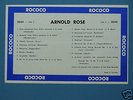 Arnold Rose, violiin: Historical records Rococo 2044