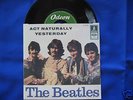 THE BEATLES - ACT NATURALLY / YESTERDAY von 1965