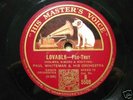 BIX+PAUL WHITEMAN 'LOVABLE' HMV- ONLY MASTER PRESSING