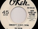 Ted Taylor Somebody's Always Trying Rare Northern Promo