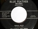 rare Rockabilly 45 MUSICAL LINN TWINS on BLUE FEATHER