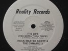 ROCK MASTER SCOTT It's Life ELECTRO RAP 12