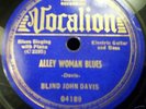 Blind John Davis--Alley Woman--Vocalion 04189  EE-