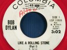 BOB DYLAN - LIKE A ROLLING STONE WHITE LABEL RED WAX DJ
