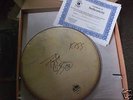 Peter Criss (KISS) Signed drum head cert. authenticity