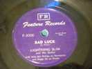 LIGHTNING SLIM Bad Luck FEATURE 3006 FIRST RECORD MP3