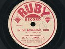 78-Black Gospel-Ruby 1003-Dr.C.T.James-Extremely RARE