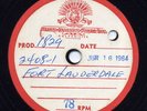 ELVIS 78 rpm MGM lacquer test from 