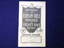 Edison Bell,Winner&Velvet Face Records Catalogue 78rpm