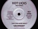 12'': Len Rideout - Just One More Night - 1981 US