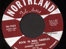 1957 JOHNNY EDWARDS & WHITE CAPS ROCK N ROLL SADDLES 45