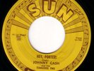 SUN 221 JOHNNY CASH 45 HEY, PORTER/CRY CRY CRY 1ST