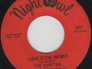 THE CHAPTER soul 45 NIGHT OWL “Love Is The Answer” HEAR