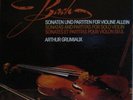 RARE ARTHUR GRUMIAUX VIOLIN BACH SONATAS PARTITAS SOLO