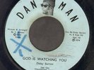 GOD IS WATCHING YOU. dicky burton. DAN MAN 7in. 1974.