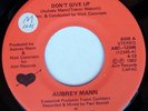 rare Modern Soul Boogie 45 AUBREY MANN don't give up