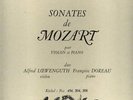 FAR 04/ MOZART SONATAS/ A. LOEWENGUTH/ F.DOREAU