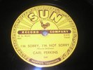 78 CARL PERKINS  - SUN #249 - (EX +) CONDITION