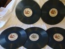 Vintage American Record Co. set of 5 Blue Shellac NICE