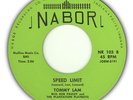 TOMMY LAM - Speed Limit on NABOR  / rockabilly MINT