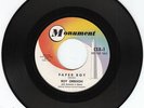 ROY ORBISON - PAPER BOY - SCARCE CONCERT SOUVENIR 45
