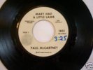 Beatles Paul McCartney Mary Had A Little Lamb Promo 45