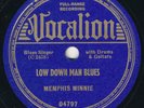 Memphis Minnie on Vocalion - Low Down Man Blues