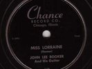 JOHN LEE BOOKER Miss Lorraine BLUES 78 CHANCE 1108