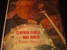 CLIFFORD BROWN & MAX ROACH  LP Record Album BASIN ST.