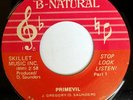 rare Funk 45 PRIMEVIL stop look listen B-NATURAL Hear