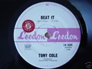 TONY COLE 'Beat it' OZ 60s beat Leedon promo sheet 45