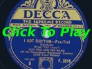AL BOWLLY & ROY FOX & HIS BAND/DECCA F.3014/E+ & HOT