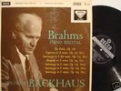 BACKHAUS BRAHMS PIANO RECITAL. DECCA WIDEBAND STEREO LP