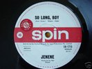 JENENE 'So long boy' 45 + promo sheet Bee Gees Gibb