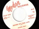Northern Soul Jackie Day Defore Its Too Late Demo Orig
