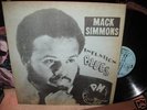 MACK SIMMONS Inflation Blues LP PM Private Chicago Blue