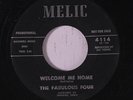 FABULOUS FOUR: Welcome Me Home / Oop-shoobie-doop Bam-a-lam 45 Vocal Groups