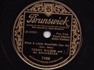 Teddy Wilson & His Orch w Billie Holiday Brunswick 7498